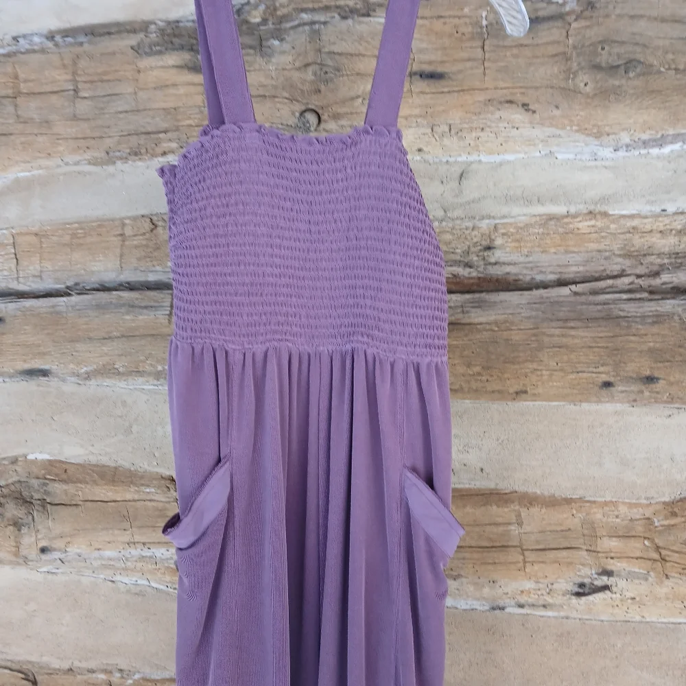 Saturday Sunday Anthropology Purple Wide Legged Jumpsuit Small - Picture 2 of 9
